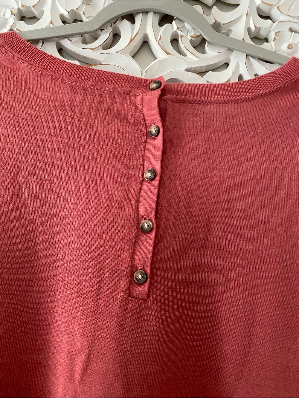 Ann Taylor LOFT NWT Wool Blend 3/4 Sleeve Sweater Top XL Preppy Classic - Picture 6 of 7